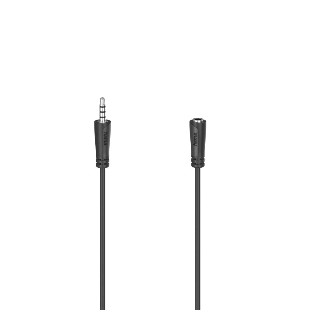 Cable de extensión de auriculares HAMA 4Pol. Estereo de 3,5 mm de embrague de chaqueta 1.5 m