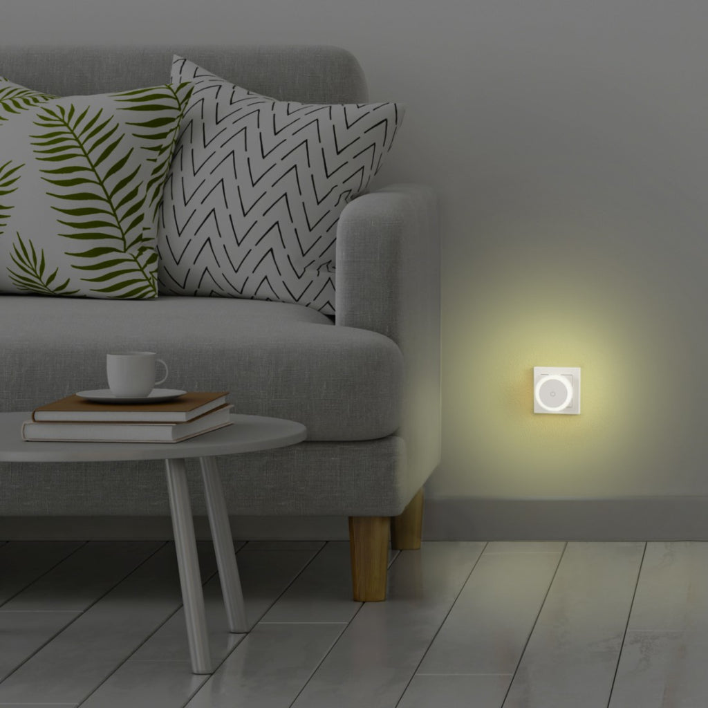 Hama førte Night Light Touch Switch til stikkontakt på det varme lys på