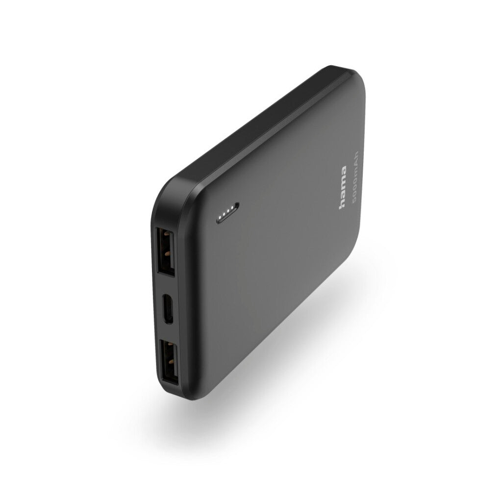 Hama Power Pack Pocket 5 5000MAH Outputs: 2x USB-A Anthracite