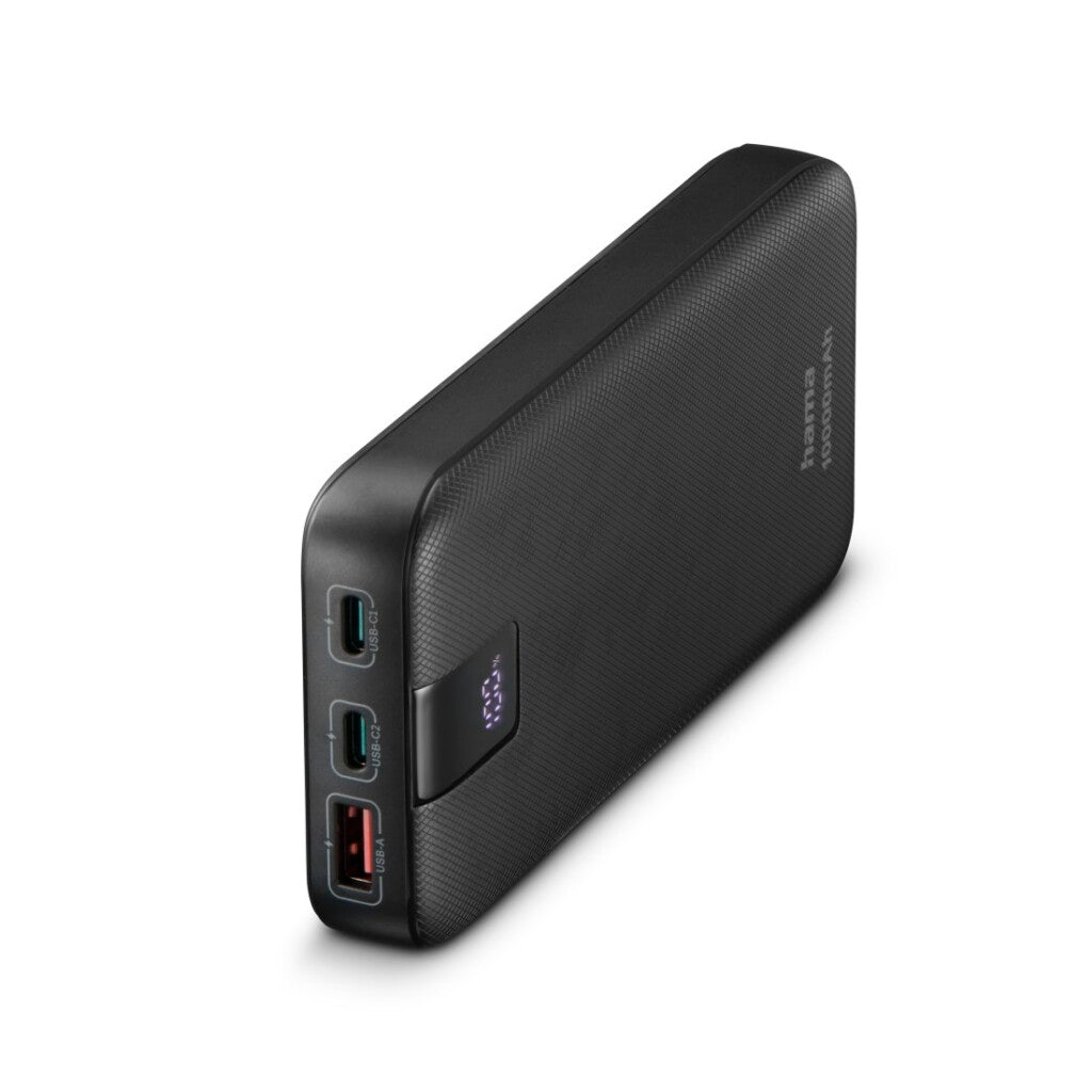 Hama Power Pack PD 10 10000 mAh 3 Výstupy: 2x USB-C 1X USB-A Anthracite