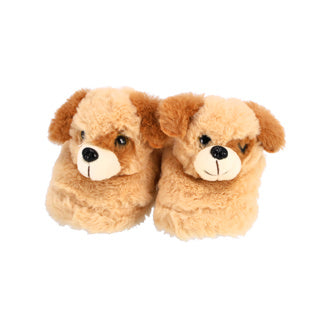 Toi-toys tøfler plysj hund barn str 25-27 | 2 stk