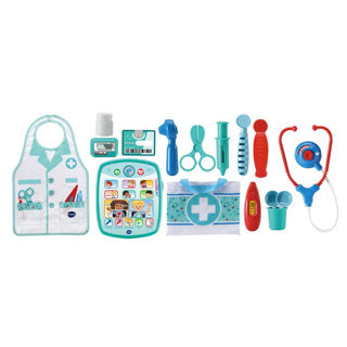 Vtech ošetrujúca kožená hračka lekárska súprava - vzdelávacie hračky - vrátane 15 doplnkov - so spievanými pesničkami