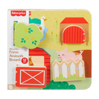 Dřevěná vykukovací hospodářská zvířata Fisher-price | 2 ks