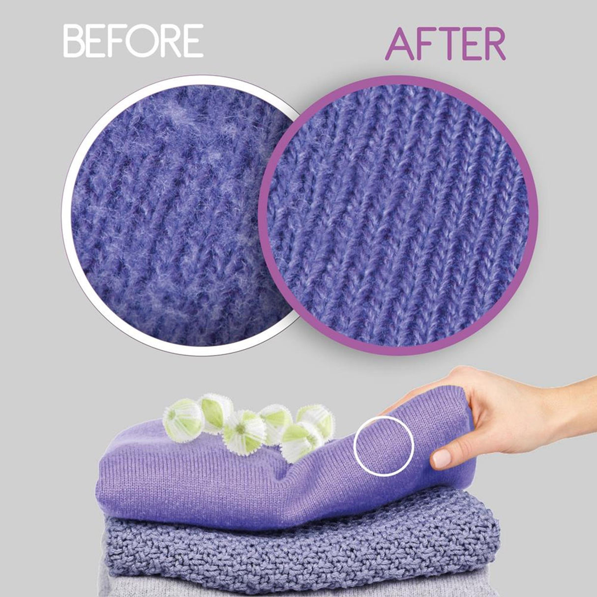 Metaltex 6 lint removing laundry balls