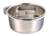 Trixie Food Bowl con a vite fissata in acciaio inossidabile