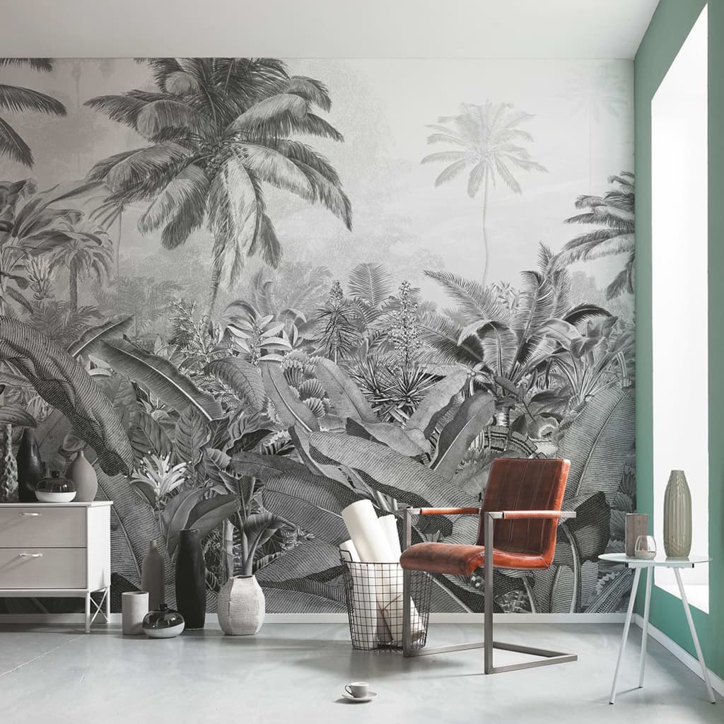 Komar Komar Photo Wallpaper Amazonia in bianco e nero 400x250 cm