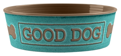 Tarhong Food Bucket Good Dog Melamine Turquesa