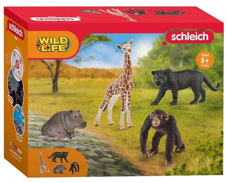 Schleich Wildlife 4-pack. 15 x 19 cm. 3+