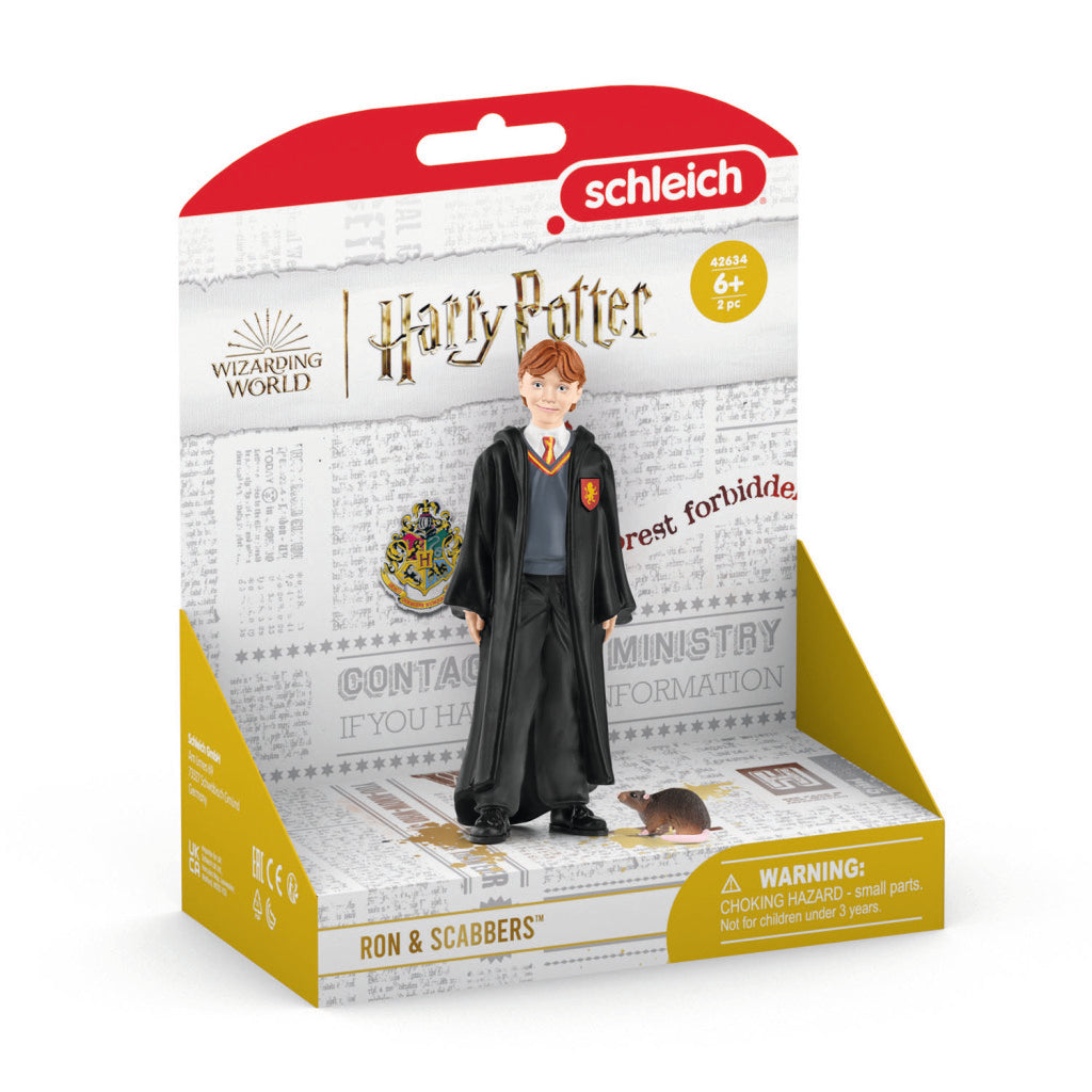 Schleich Harry Potter Ron Wemel en Schurfie