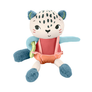 Fisher-price fisher price planet friends - sněžný leopard - plyšová hračka