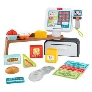 Fisher-price læring morsom telling og shopping - leketøy kassaapparat