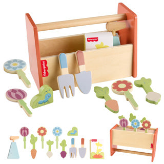Drevené záhradné náradie Fisher price | 2 ks