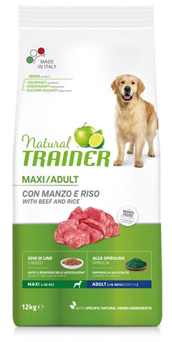 Natural trainer Dog adult maxi beef rice