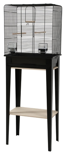 Zolux Bird Cage Chic Loft avec meuble noir