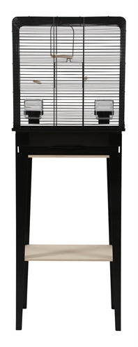 Zolux Bird Cage Chic Loft avec meuble noir