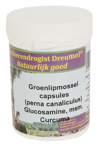 Djurdrogist Green -Lip Moss med glukosamin MSM Curcuma