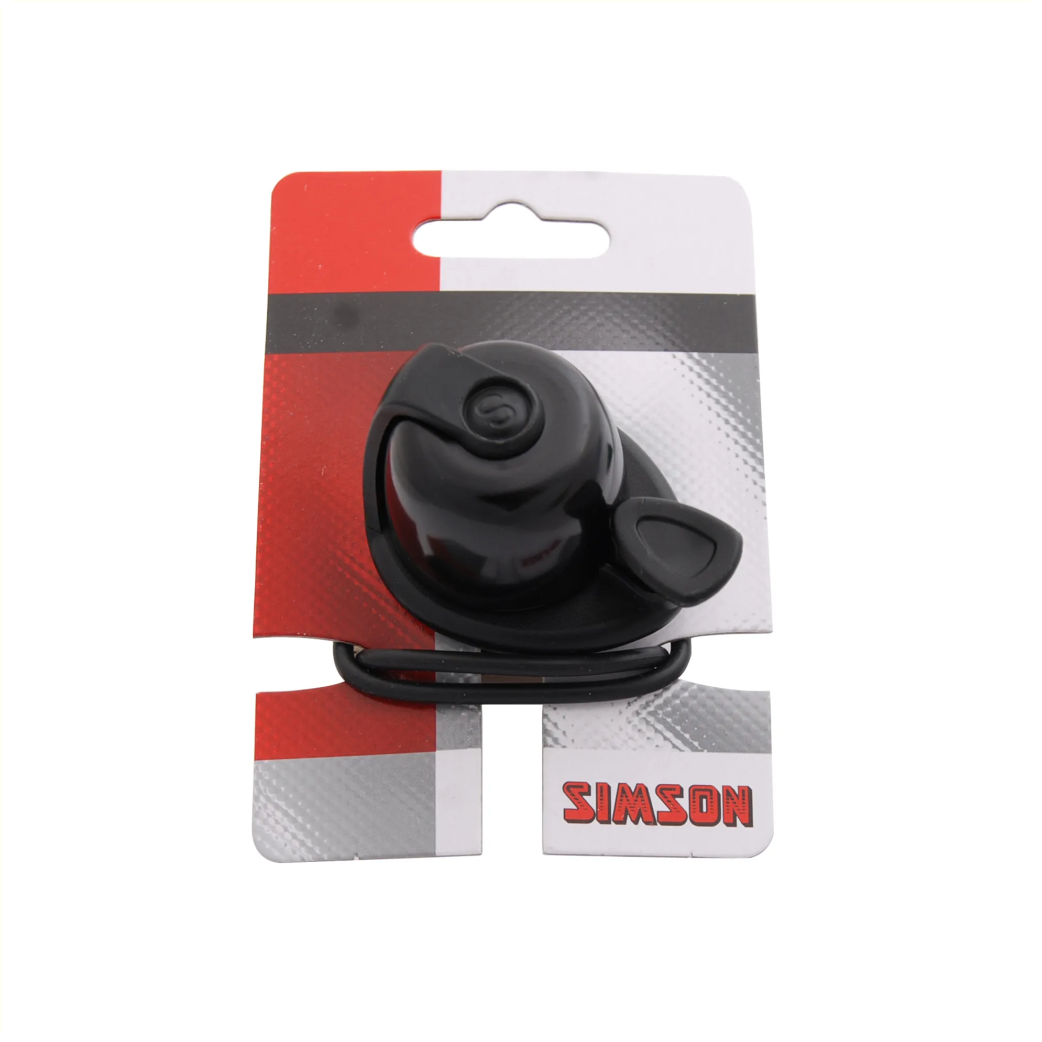 Simson bicycle bell Allure black-black on card