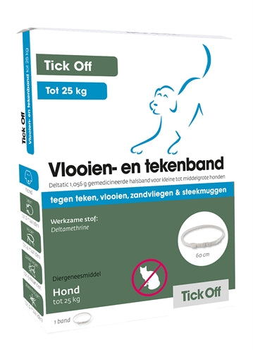 Emax Tick off tekenband kleine tot middelgrote hond