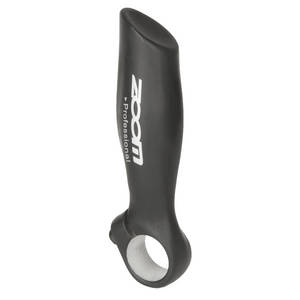 Zoom Handle bar end - Anatomical shape - 1 set (2 bar ends) - 22.2 mm diameter - Aluminum - 138 gr pair - Black