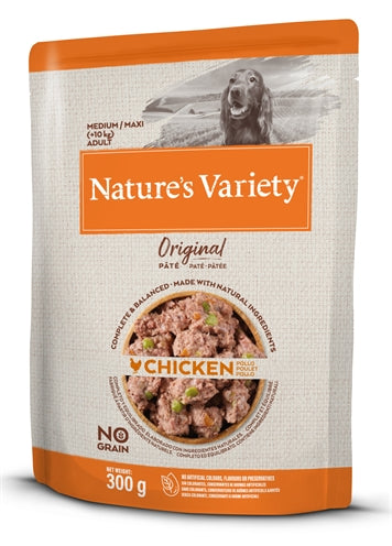 Natures variety Original adult medium maxi pouch chicken no grain