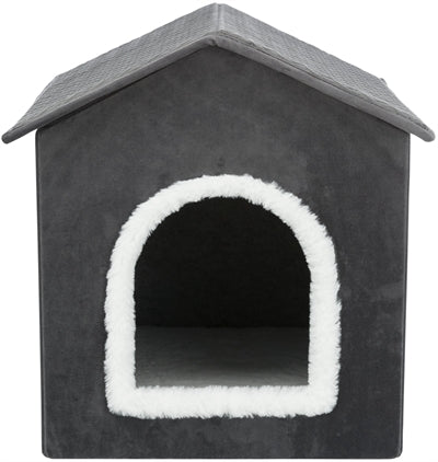 Trixie dog basket cat basket house livia gray white