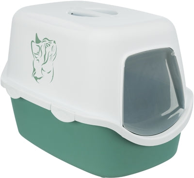 Trixie Cat Box Vico med Print Green White