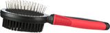 Trixie Brush Double -Sided Cover Hair Underwol Plastic Black Red