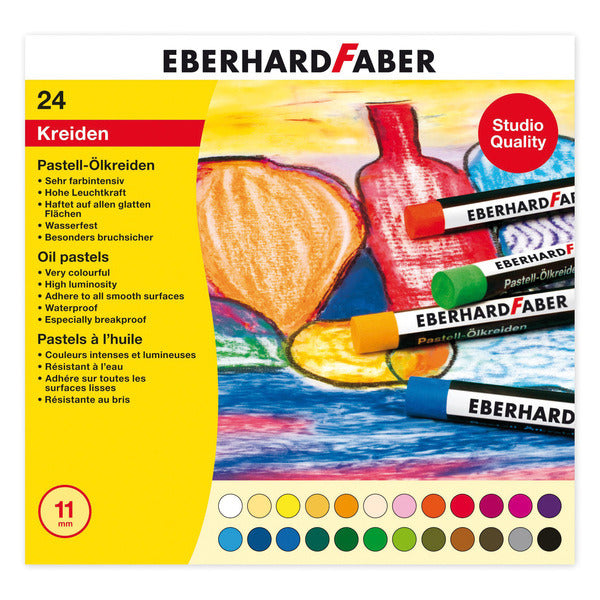 Eberhard Faber Eberhard Faber EF-522024 Oliepastelkrijt 11mm box A 24 sts