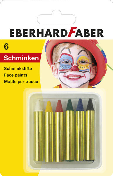 Eberhard Faber Eberhard Faber EF-579106 Face-was-shminks small, set 6 colors on Blister card