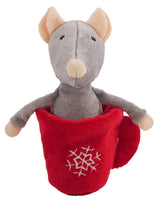 Rosewood mouse in teacup plush