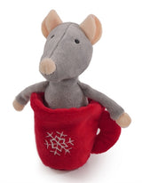 Rosewood mouse in teacup plush