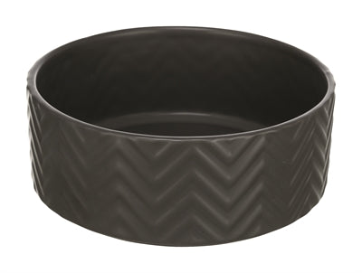 Trixie food bowl Drinking bin wave ceramic gray