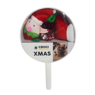 Croci Xmas Cat Lolly con juguetes