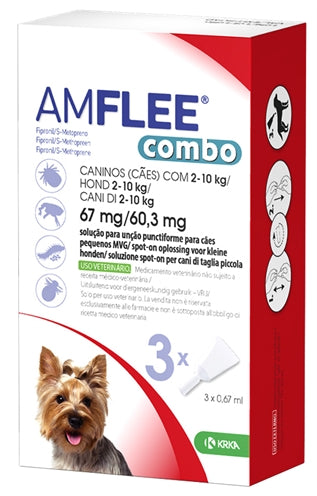 KRKA AMFLEE Spot combinato sul cane