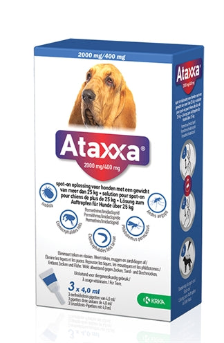 Krka Ataxxa spot on hond