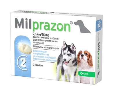 KRKA MILPRAZON WORMING TABLETS pes