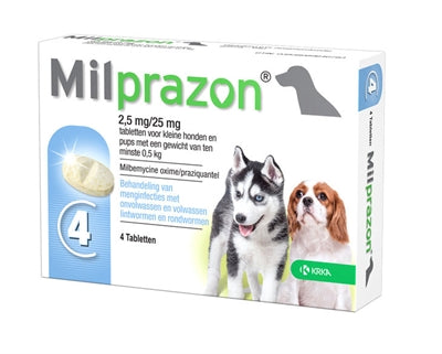 KRKA MILPRAZON WORMING TABLETS pes