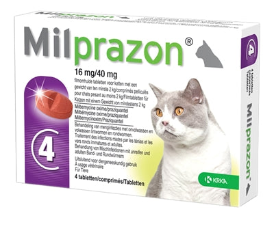 KRKA MILPRAZON WORMINGSTABLETS CAT