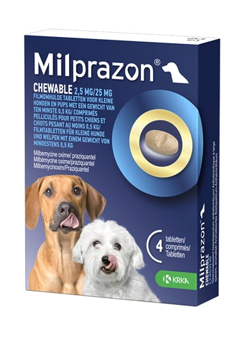 Krka Milprazon Chewable Tablets Worming tablets Dog