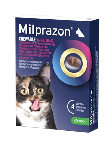 Krka Milprazon tuggtabletter Wormingstablets Cat