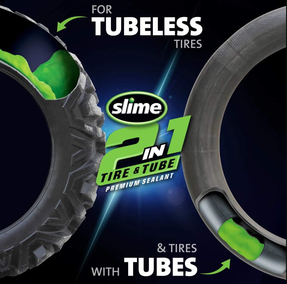 Slim 2-in-1 tires inner tubes sealant