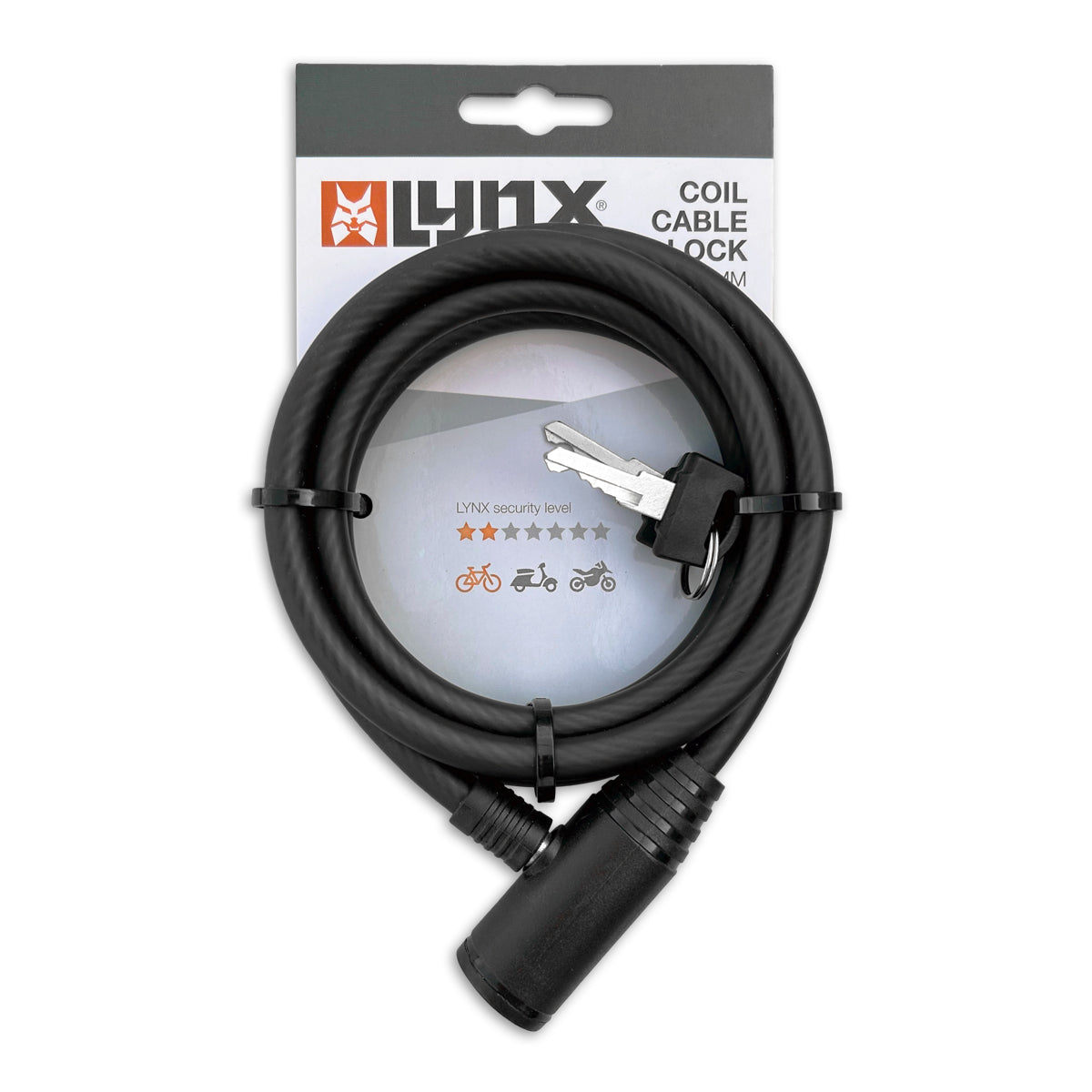 LYNX SPIRAL CABLE LOCK 150CM-HEARD STÅL