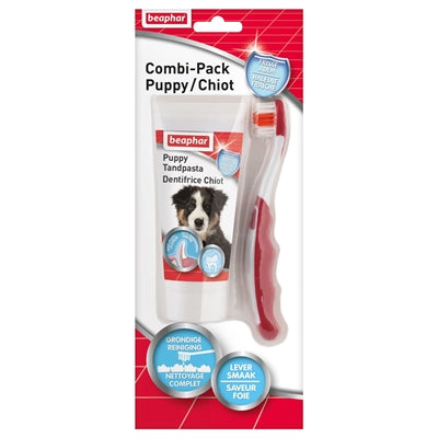 Beaphar Tandpasta en borstel combi-pack puppy