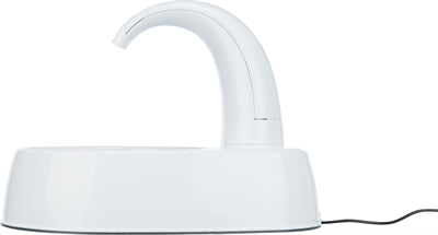 Trixie Drinking fountain Curved stream plastic white