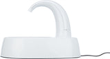 Trixie Drinking fountain Curved stream plastic white