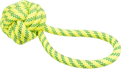 Trixie Aquatoy Rope con palla galleggiante in poliestere giallo verde