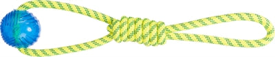 Trixie Aquatoy Rope Pull Toy Floating Polyester Yellow Green