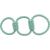 Trixie Aquatoy Rope Pull Toy Anillos de juguete Polyéster verde amarillo