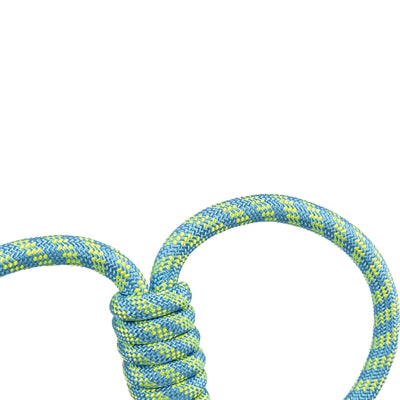 Trixie Aquatoy Rope Pull Toy Rings Polyester Yellow Green