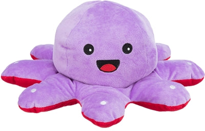 Trixie Octopus Reversible Plush Red Purple